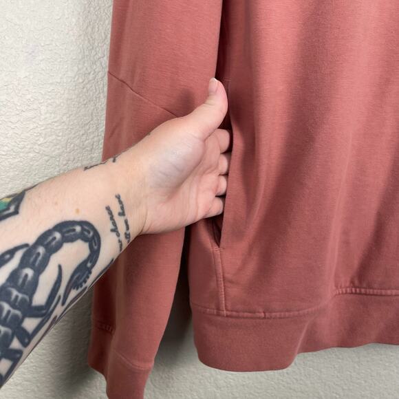 Lululemon City Sweat Pullover Hoodie French Terry Brier Rose Medium Activewear - Picture 9 of 15